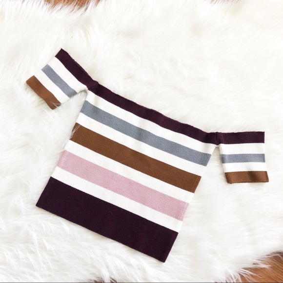 Forever 21 Tops - Forever 21 Off the Shoulder Crop Top